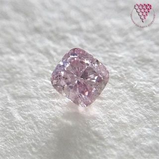 0.115 ct Fancy Pink SI2 天然 ピンク ダイヤモンド(リング(指輪))