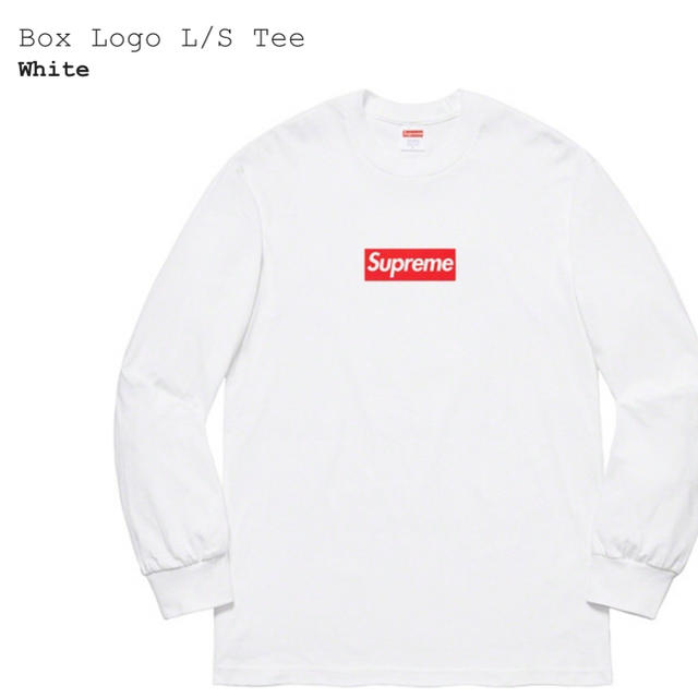 【Sサイズ】Supreme BOX LOGO L/S TEE 白 20fw