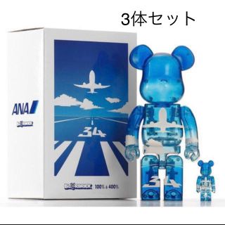 メディコムトイ(MEDICOM TOY)のANA BE@RBRICK ベアブリック 100% 400% 3体セット(その他)