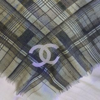 シャネル(CHANEL)のCHANEL・シルクカシミヤの大判ストール(ストール/パシュミナ)