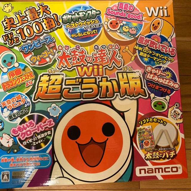 Wii(ウィー)の太鼓の達人　超ごうか版　wii  エンタメ/ホビーのゲームソフト/ゲーム機本体(家庭用ゲームソフト)の商品写真