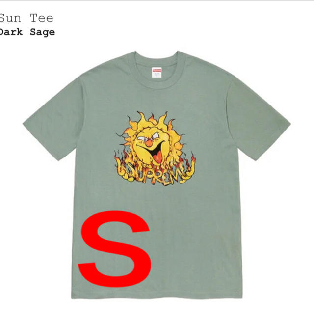 Supreme sun tee Dark Sage Small Tシャツ