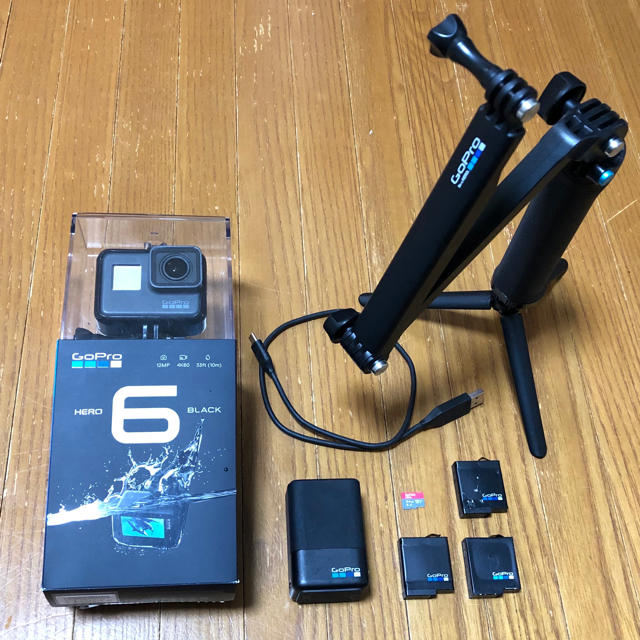 GoPro(ゴープロ)のGoPro HERO 6 Black スマホ/家電/カメラのカメラ(ビデオカメラ)の商品写真