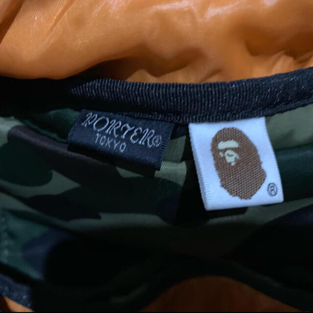 A BATHING APE(アベイシングエイプ)の希少 A BATHING APE × PORTER ウエストバッグ メンズのバッグ(ウエストポーチ)の商品写真