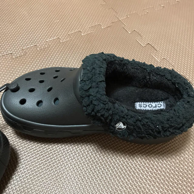 crocs(クロックス)のクロックスボア　黒 ＪＰＮ２０㎝ キッズ/ベビー/マタニティのキッズ靴/シューズ(15cm~)(サンダル)の商品写真