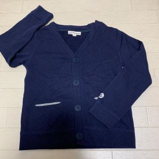 ユナイテッドアローズグリーンレーベルリラクシング(UNITED ARROWS green label relaxing)の【良品】 ユナイテッドアローズ スウェットカーディガン 125cm 紺(カーディガン)