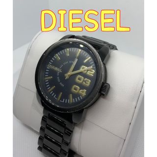 ディーゼル(DIESEL)のtomoreioji様 腕時計 DIESEL 黒文字盤　　純正ベルト　SS　QZ(腕時計(アナログ))