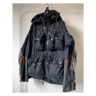 マルタンマルジェラ(Maison Martin Margiela)のオーバーダイ 1点物 vintage スイス軍 軍モノ アルペンカモ ジャケット(ミリタリージャケット)