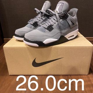 ナイキ(NIKE)のAIR JORDAN4 coolglay 26cm(スニーカー)