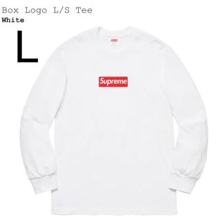 シュプリーム(Supreme)のLサイズ Supreme Box Logo L/S Tee White ロンT(Tシャツ/カットソー(七分/長袖))