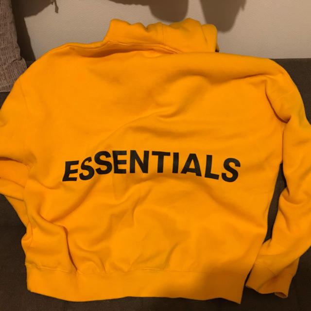 Fear of god Essential   hoodie L yellow