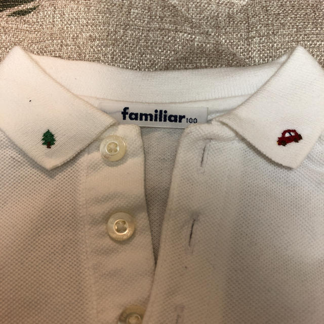 familiar(ファミリア)のファミリア 長袖ポロシャツ size100 キッズ/ベビー/マタニティのキッズ服男の子用(90cm~)(Tシャツ/カットソー)の商品写真