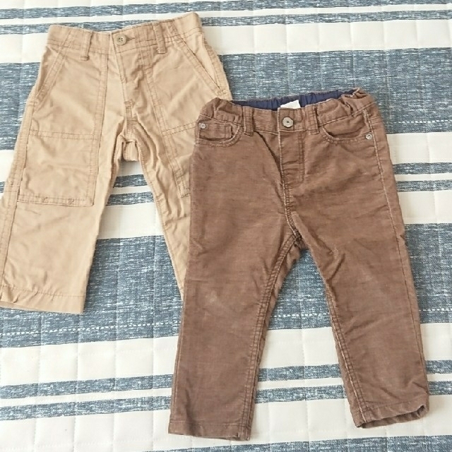 babyGAP(ベビーギャップ)のbabyGAP、H&M 80パンツ(セット販売) キッズ/ベビー/マタニティのベビー服(~85cm)(パンツ)の商品写真