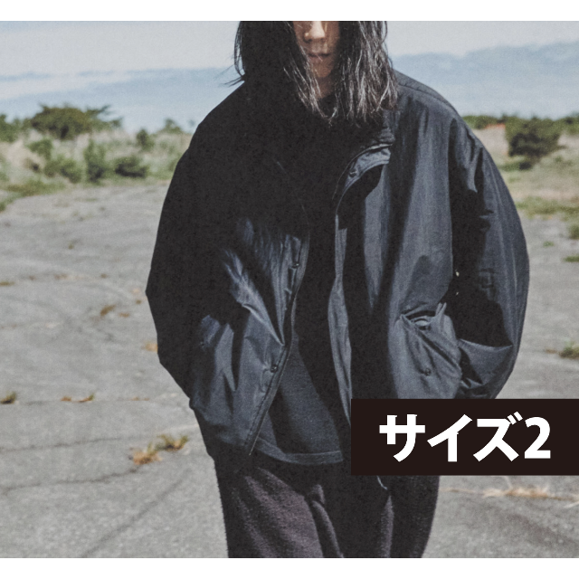 COMOLI - 【Okada】COMOLI ナイロンショートジャケット ネイビー サイズ2