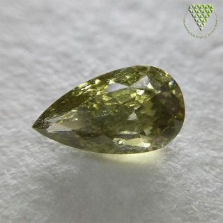 0.558 ct F.DK.GY‐Y.GREEN 天然 グリーン ダイヤモンド(リング(指輪))