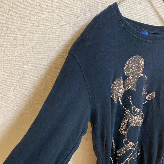 Disney(ディズニー)のDisney mickey ロンT ミッキー　デカロゴ　レア　 メンズのトップス(Tシャツ/カットソー(七分/長袖))の商品写真