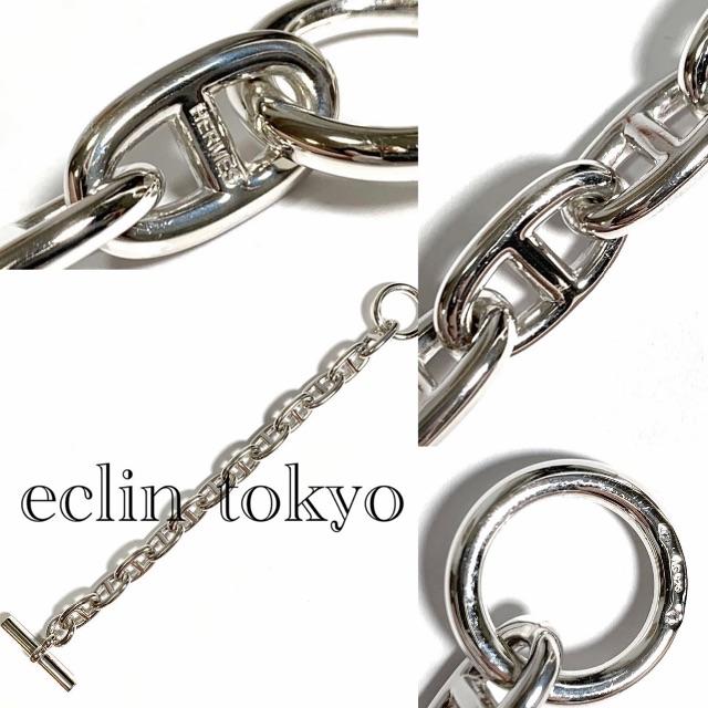Hermes シェーヌダンクルブレスレット E2175の通販 by eclin_tokyo|エルメスならラクマ - HERMES 1990's 大得価格安