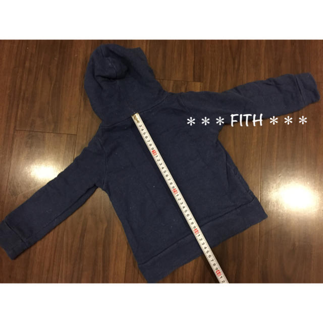 FITH(フィス)の★美品★ FITH フィス プルオーバー パーカー 100 デニム＆ダンガリー  キッズ/ベビー/マタニティのキッズ服男の子用(90cm~)(ジャケット/上着)の商品写真