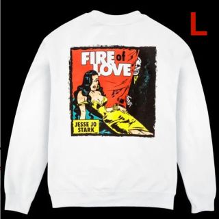 クロムハーツ(Chrome Hearts)のjesse jo stark  fire of love スウェット L 白(スウェット)