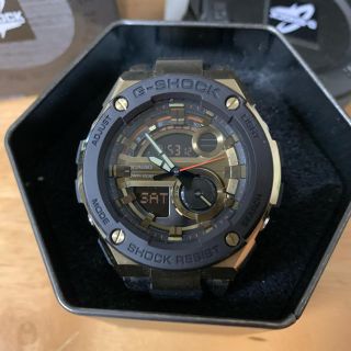 ジーショック(G-SHOCK)のG-SHOCK Gスチール　ブラック ゴールド (腕時計(アナログ))