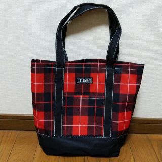 エルエルビーン(L.L.Bean)のL.L.Bean　赤黒チェック柄トートバッグ(トートバッグ)