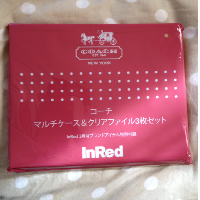 COACH(コーチ)のInRed3月号付録 インテリア/住まい/日用品の文房具(その他)の商品写真