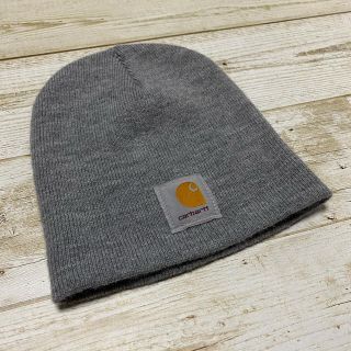 カーハート(carhartt)の【値下げ】【美品】carhartt  ニット帽　グレー　ビーニー(ニット帽/ビーニー)