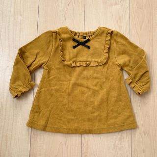 ザラキッズ(ZARA KIDS)の二着おまとめ★秋色　リブ　プルオーバー　フリル　トップス　80(シャツ/カットソー)