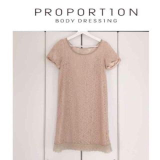 プロポーションボディドレッシング(PROPORTION BODY DRESSING)の総レースワンピ♡マウジーゆったりTシャツ(ひざ丈ワンピース)