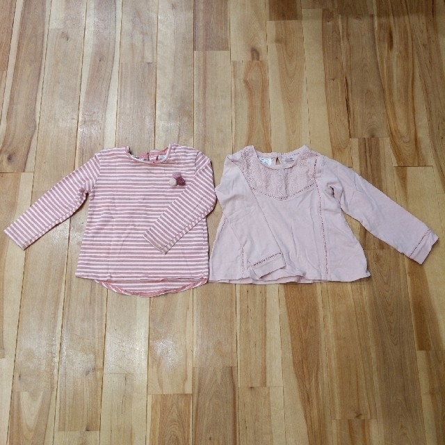 ZARA(ザラ)の70cm ZARA BabyロンT×3枚＋coeur a coeurチュニック キッズ/ベビー/マタニティのベビー服(~85cm)(Ｔシャツ)の商品写真