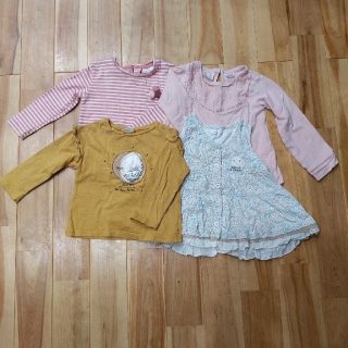 ザラ(ZARA)の70cm ZARA BabyロンT×3枚＋coeur a coeurチュニック(Ｔシャツ)