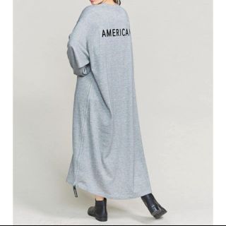 アメリカーナ(AMERICANA)の【美品】americana サイドzipスウェットワンピース(ロングワンピース/マキシワンピース)