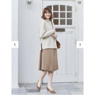 ユニクロ(UNIQLO)のダブルフェイススウェットプルパーカー(パーカー)