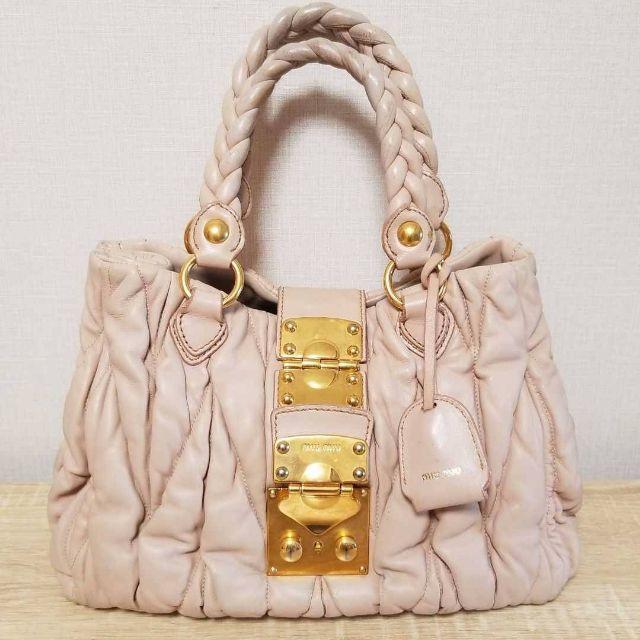 miu miu / ミュウミュウ】マテラッセ ギャザー2wayバッグ o5tNgT3RcX