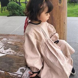 ザラキッズ(ZARA KIDS)のアウトレット★ バックリボン パイピングワンピース 100(ワンピース)