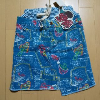 バナバナ(VANA VANA)の【新品】VanaVana 110cm スカート ブルー バナバナ グラグラ(スカート)