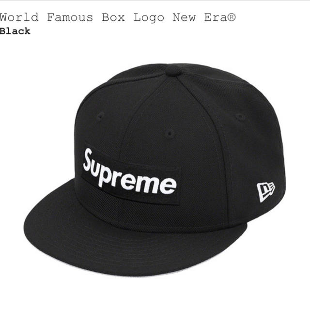 Supreme World Famous Box Logo New Era帽子