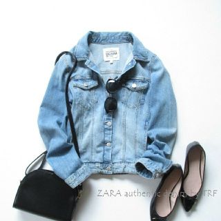 ザラ(ZARA)の新品♥ZARA ダメージデニムジャケット AUTHENTIC DENIM(Gジャン/デニムジャケット)