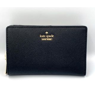 ケイトスペードニューヨーク(kate spade NEW YORK)の【新品未使用】ケイトスペード(kate spade)折財布 PWRU5844 黒(財布)