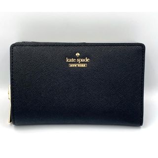 ケイトスペードニューヨーク(kate spade new york)の【新品未使用】ケイトスペード(kate spade)折財布 PWRU5844 黒(財布)