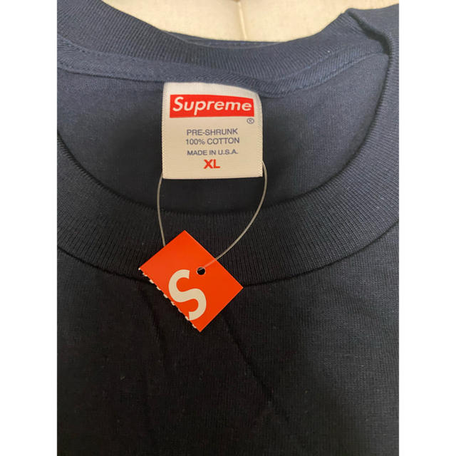 即配送可能　Supreme Box Logo L/S Tee Navy XL