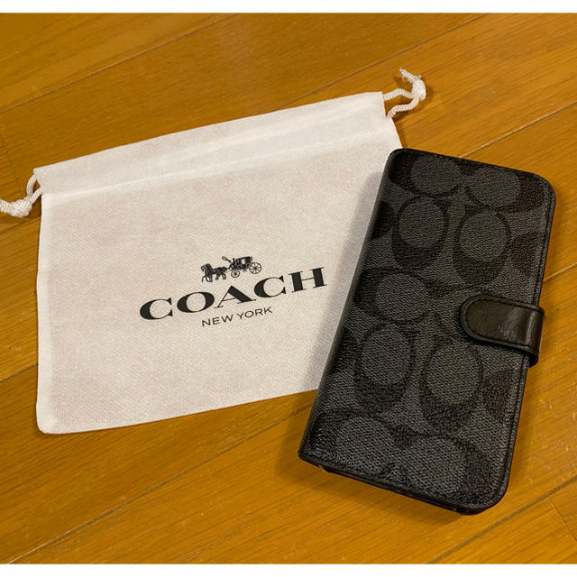 【・美品】coach コーチ iPhone X/XS 2way 手帳型ケース