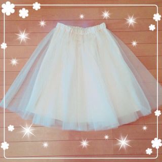 プロポーションボディドレッシング(PROPORTION BODY DRESSING)の♡チュールスカート♡(ひざ丈スカート)