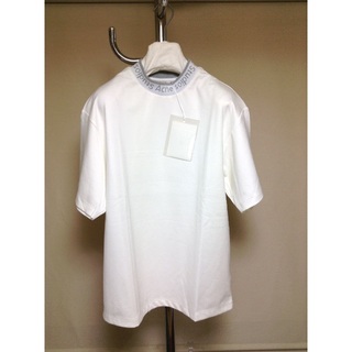 最高の品質 L 新品 Acne 049 Tシャツ ネックロゴ Studios - Tシャツ 