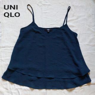 ユニクロ(UNIQLO)のユニクロ ダークグリーン キャミソール M(キャミソール)