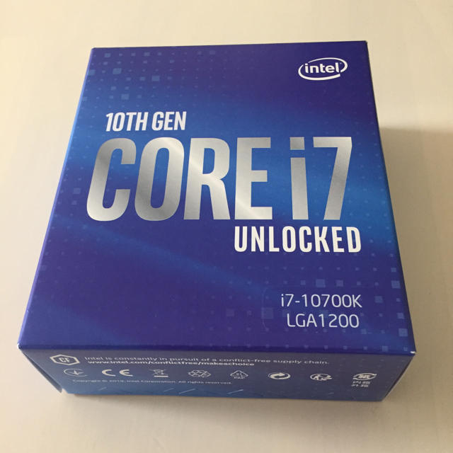 新品未使用 インテル Corei7-10700K 3.8GHz 日本正規流通品