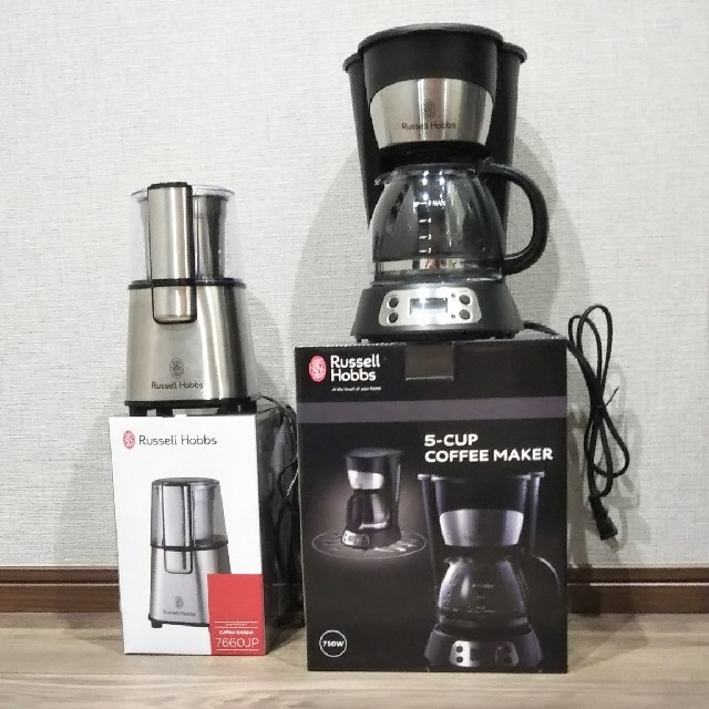 Russell Hobbs 5カップコーヒーメーカー/グラインダー セット