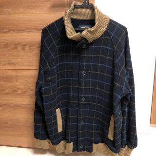 ウールリッチ(WOOLRICH)のウールリッチ WOOLRICH チェック柄 リブ ジャケット ブルゾン 長袖 L(ブルゾン)