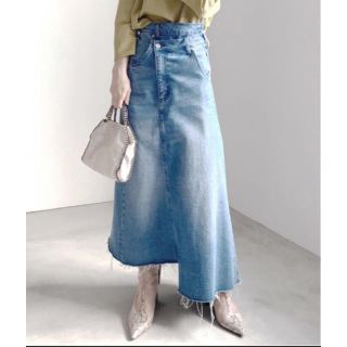 アメリヴィンテージ(Ameri VINTAGE)のAmeri VINTAGE / FOLD DENIM SKIRT(ロングスカート)