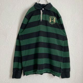 ポロラルフローレン(POLO RALPH LAUREN)の売り切り価格　polo ボーダー　ラガーシャツ　90s ポロシャツ　古着(ポロシャツ)